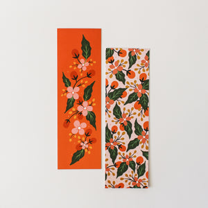Coral & Blush Floral Bookmark