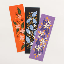 Load image into Gallery viewer, floral bookmarks colourful set of 3 - paper goods made in new zealand