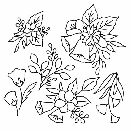 Doodle Florals Printable