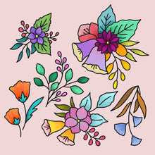 Load image into Gallery viewer, Doodle Florals Printable